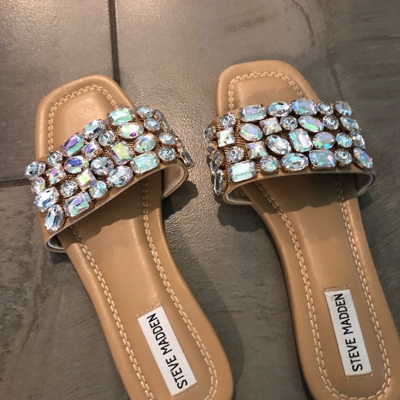 Steve Madden Bling Slides EUC- LIKE NEW - Picture 2 of 5